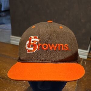 Vintage New Era Cleveland Browns Logo Cap  Low Profile Fitted 7 1/2 Hat